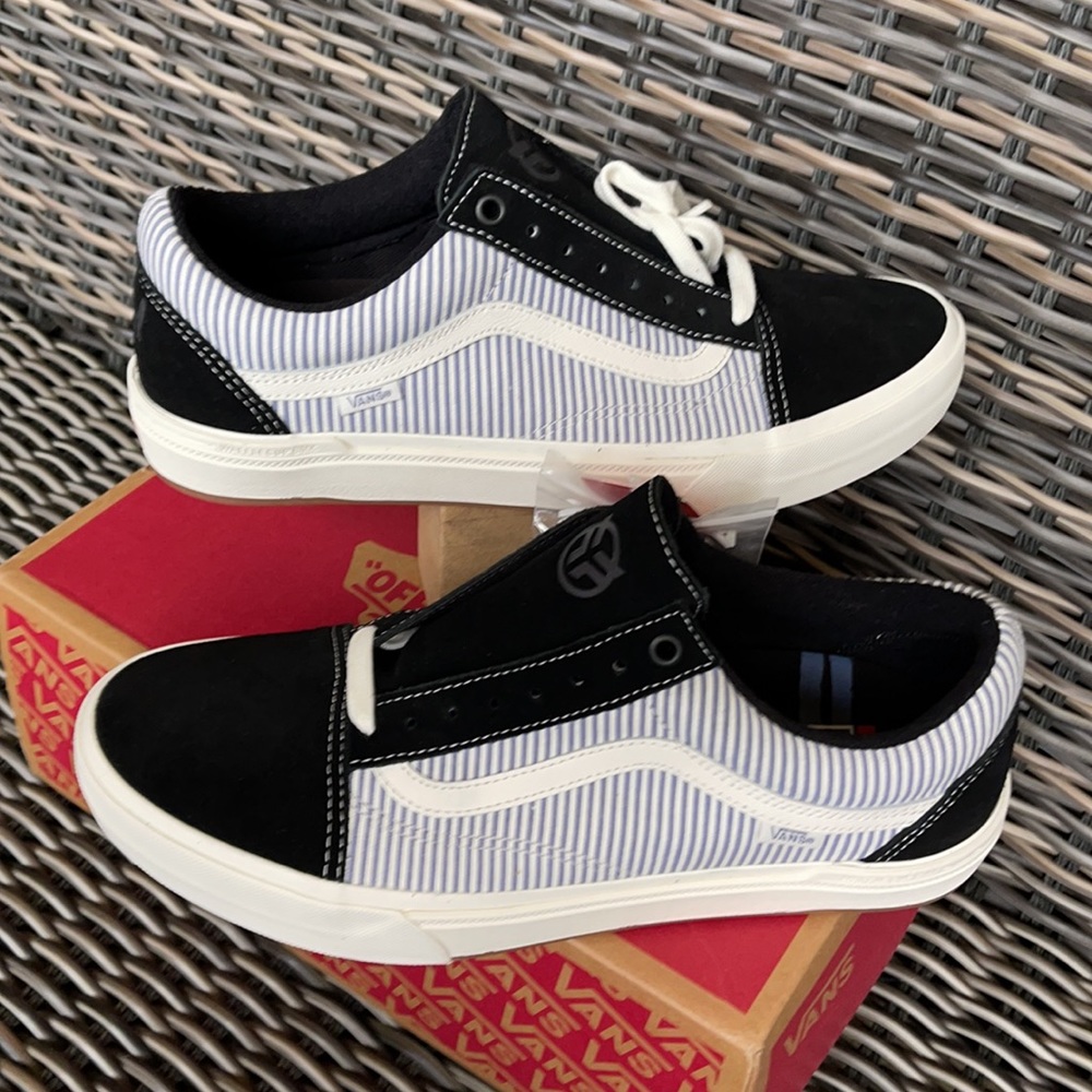 Vans Bmx Old Skool Federal Black/Bl Pinstripe MEN`S - Picture 11 of 16